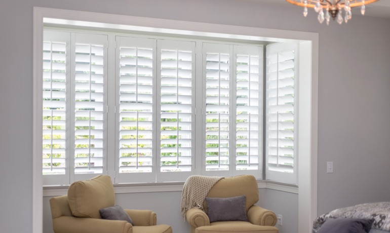 Plantation shutters in Las Vegas nook